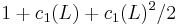 1 %2B c_1(L) %2B c_1(L)^2 / 2