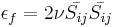 \epsilon_{f} = 2 \nu \bar{S_{ij}} \bar{S_{ij}}