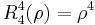  R^4_4(\rho) = \rho^4 \,