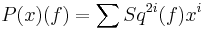 P(x)(f)=\sum Sq^{2i}(f)x^i