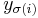 y_{\sigma(i)}