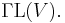 \operatorname{\Gamma L}(V).