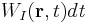 W_{I}(\mathbf {r}, t)d{\it t}