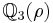 \Bbb{Q}_3(\rho)