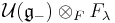 \mathcal{U}(\mathfrak{g}_-) \otimes_F F_\lambda