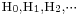 \scriptstyle \text{H}_0, \text{H}_1, \text{H}_2, \cdots