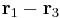 \textbf{r}_1-\textbf{r}_3