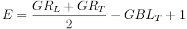 E= \frac{GR_L%2BGR_T}{2}-GBL_T%2B1