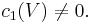 c_1(V) \not= 0.