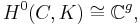 H^0(C, K) \cong \mathbb{C}^g,