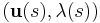 (\mathbf u(s),\lambda(s))