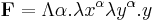 \mathbf{F} = \Lambda\alpha{.}\lambda x^{\alpha} \lambda y^{\alpha}{.}y