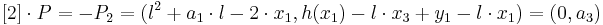  [2]\cdot P=-P_2=(l^2%2Ba_1\cdot l-2\cdot x_1,h(x_1)-l\cdot x_3%2By_1-l\cdot x_1)=(0,a_3) 