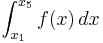  \int_{x_1}^{x_5} f(x)\,dx 