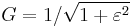 G=1/\sqrt{1%2B\varepsilon^2}