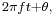 \scriptstyle 2 \pi f t %2B \theta,\,