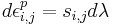 d\epsilon_{i,j}^p=s_{i,j}d{\lambda}