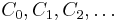 C_0, C_1, C_2, \dots