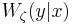 \textstyle W_{\zeta}(y|x)