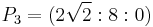 P_3=(2\sqrt{2}:8:0)