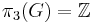 \pi_3(G)=\mathbb{Z}