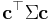 \mathbf c^\top\Sigma\mathbf c