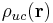 \rho_{uc}(\mathbf{r})