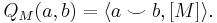 Q_M(a,b)=\langle a\smile b,[M]\rangle.