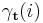 \mathbf{\gamma_t}(i)