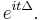  e^{it \Delta}. \quad 