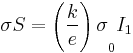 \sigma S={\left(\frac{k}{e}\right)\sigma }_{0}{I}_{1}