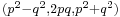 \scriptstyle (p^2-q^2,2pq,p^2%2Bq^2)