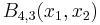  B_{4,3}(x_1,x_2) 