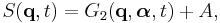 S(\mathbf{q},t)=G_{2}(\mathbf{q},\boldsymbol{\alpha},t)%2BA, 