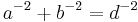 a^{-2}%2Bb^{-2}=d^{-2}