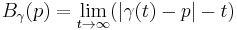 B_\gamma(p)=\lim_{t\to\infty}(|\gamma(t)-p|-t)