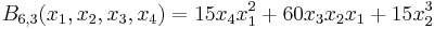 B_{6,3}(x_1,x_2,x_3,x_4)=15x_4x_1^2%2B60x_3x_2x_1%2B15x_2^3