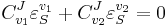  C^J_{v_1} \varepsilon^{v_1}_S %2B C^J_{v_2} \varepsilon^{v_2}_S = 0 