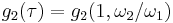 g_2(\tau)=g_2(1, \omega_2/\omega_1)