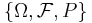 \{\Omega,\mathcal{F},P\}