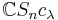 \mathbb{C}S_nc_\lambda