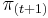  \pi_{(t%2B1)} 