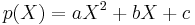 p(X)=aX^2 %2B bX %2B c