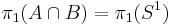 \pi_1(A \cap B)=\pi_1(S^1)