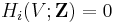 H_i(V; \bold Z)=0 