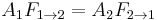 A_{1}F_{1 \rarr 2} = A_{2}F_{2 \rarr 1} 