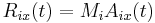 R_{ix}(t)=M_{i}A_{ix}(t)\frac{}{}