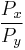 \frac{P_x}{P_y}