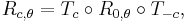 R_{c,\theta} = T_c \circ R_{0,\theta} \circ T_{-c},