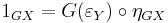 1_{GX} = G(\varepsilon_Y)\circ\eta_{GX}